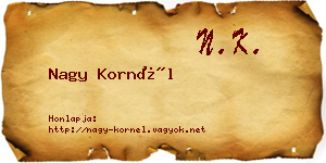 Nagy Kornél névjegykártya